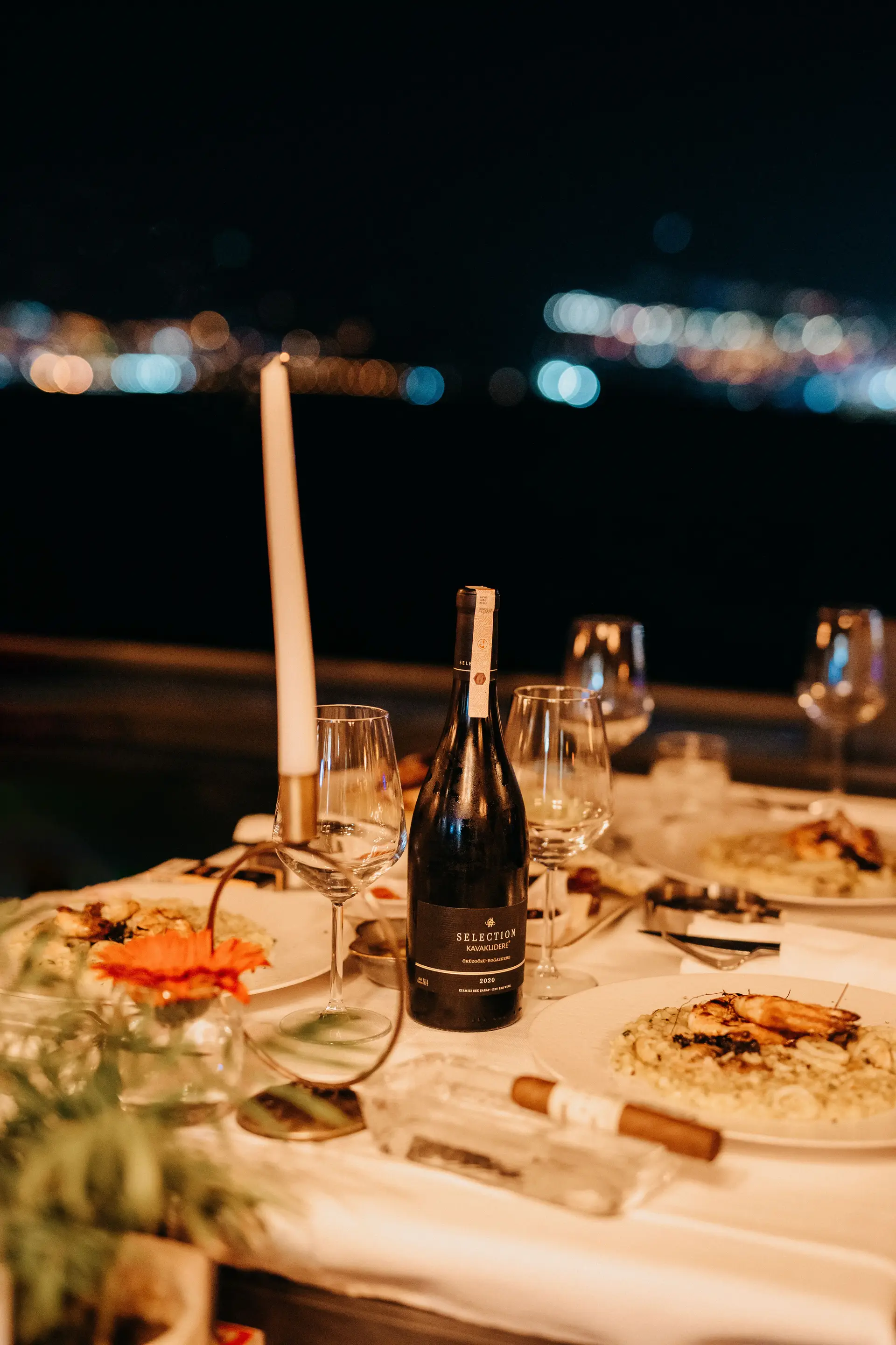 Sophisticated evening ambiance