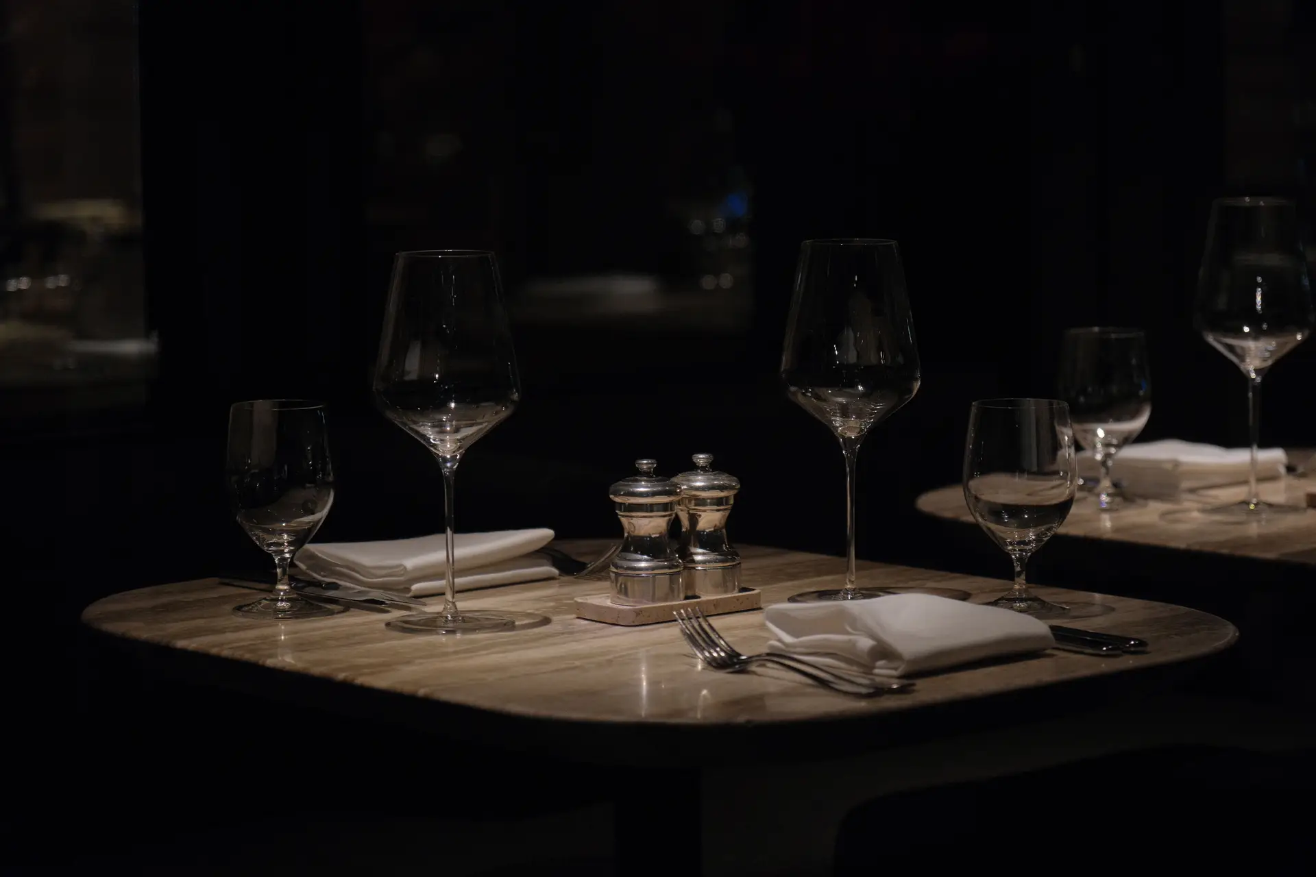 Atmospheric restaurant setting